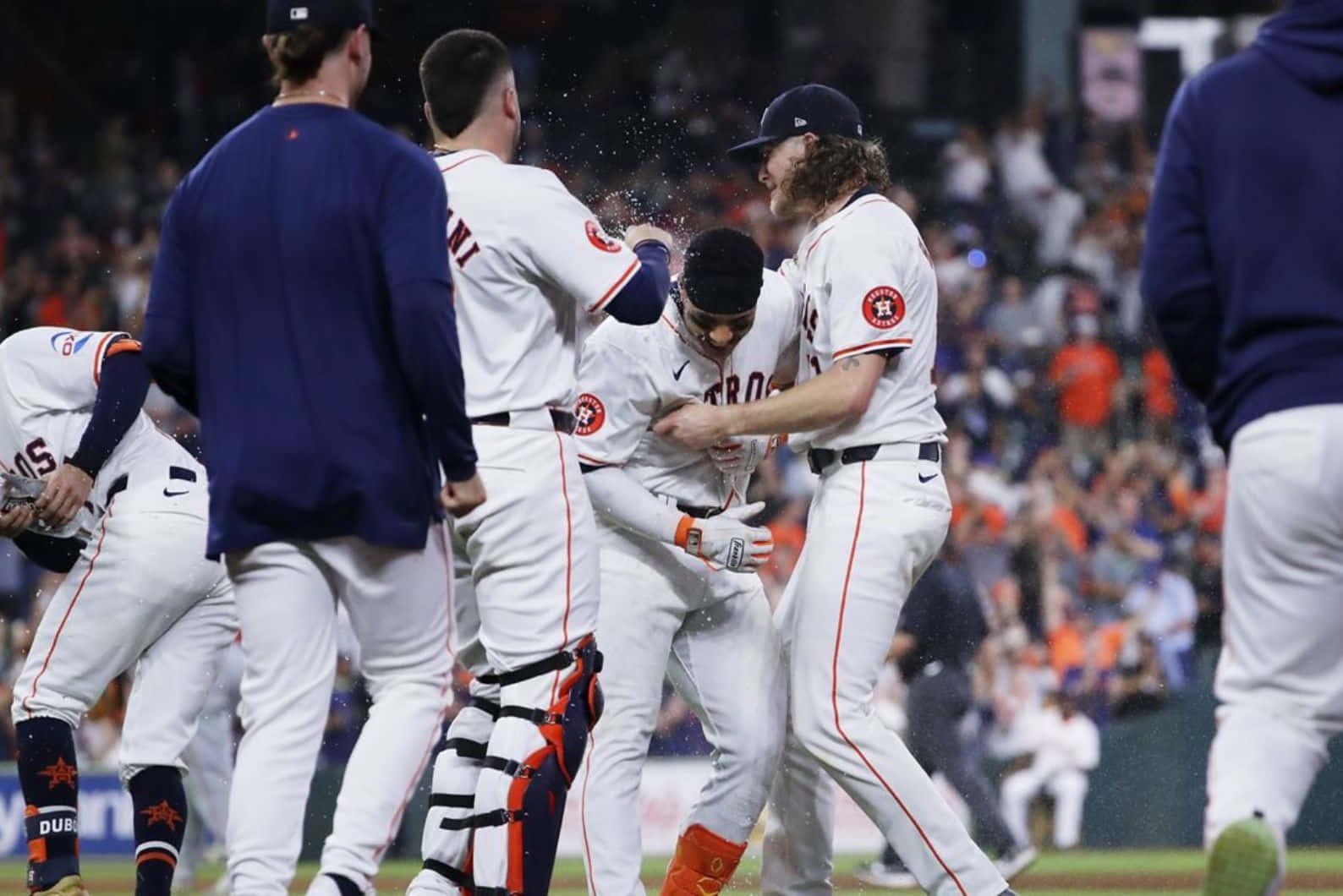 Astros Celebrationon Field Wallpaper