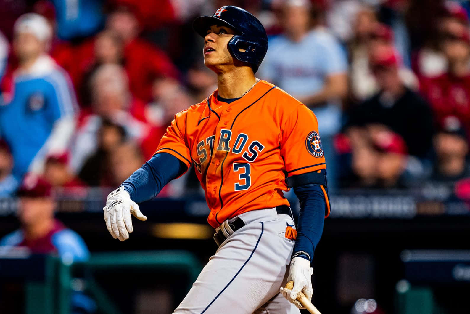 Astros Player Jeremy Pena Batting Wallpaper