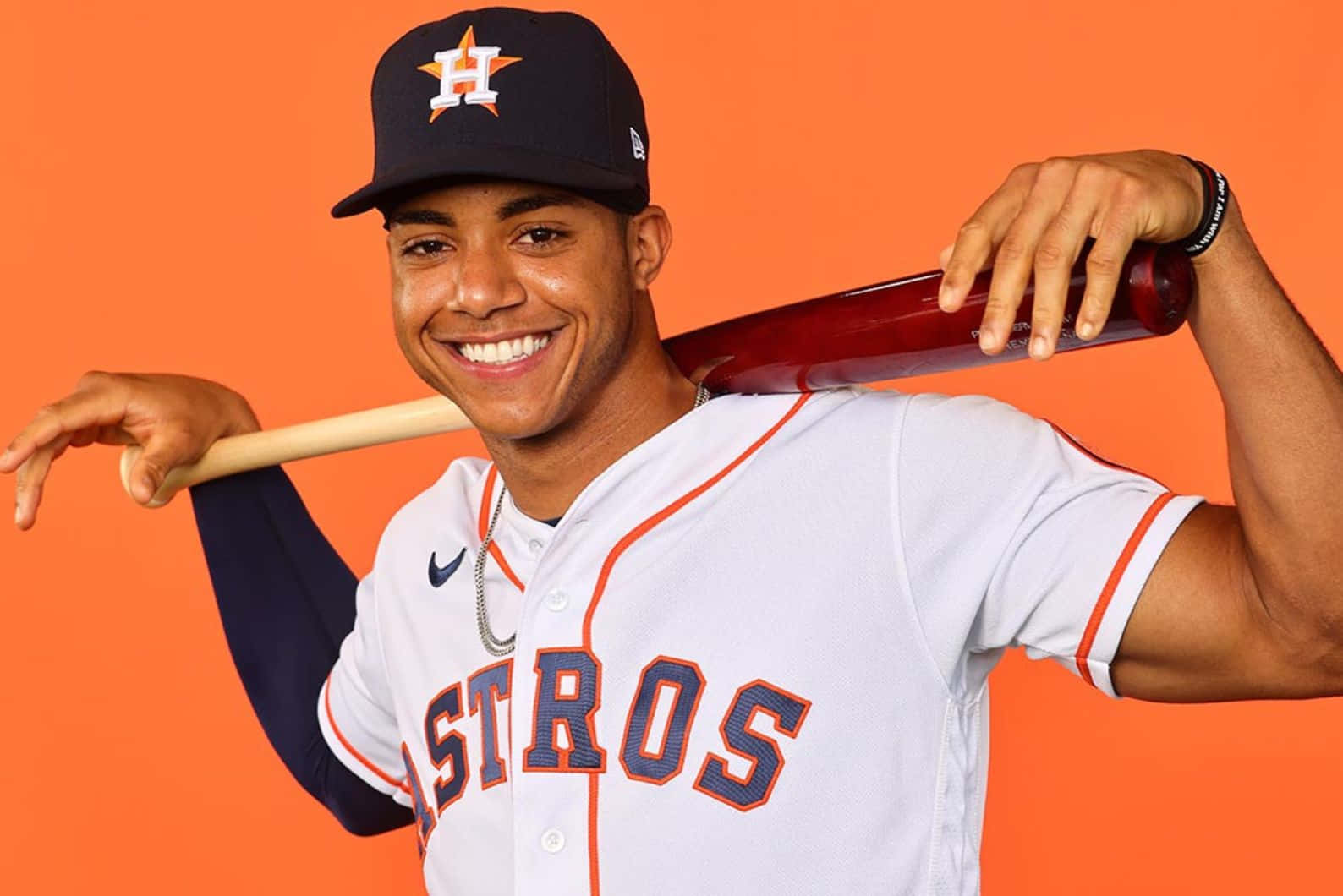 Astros Player Jeremy Pena Portrait Wallpaper