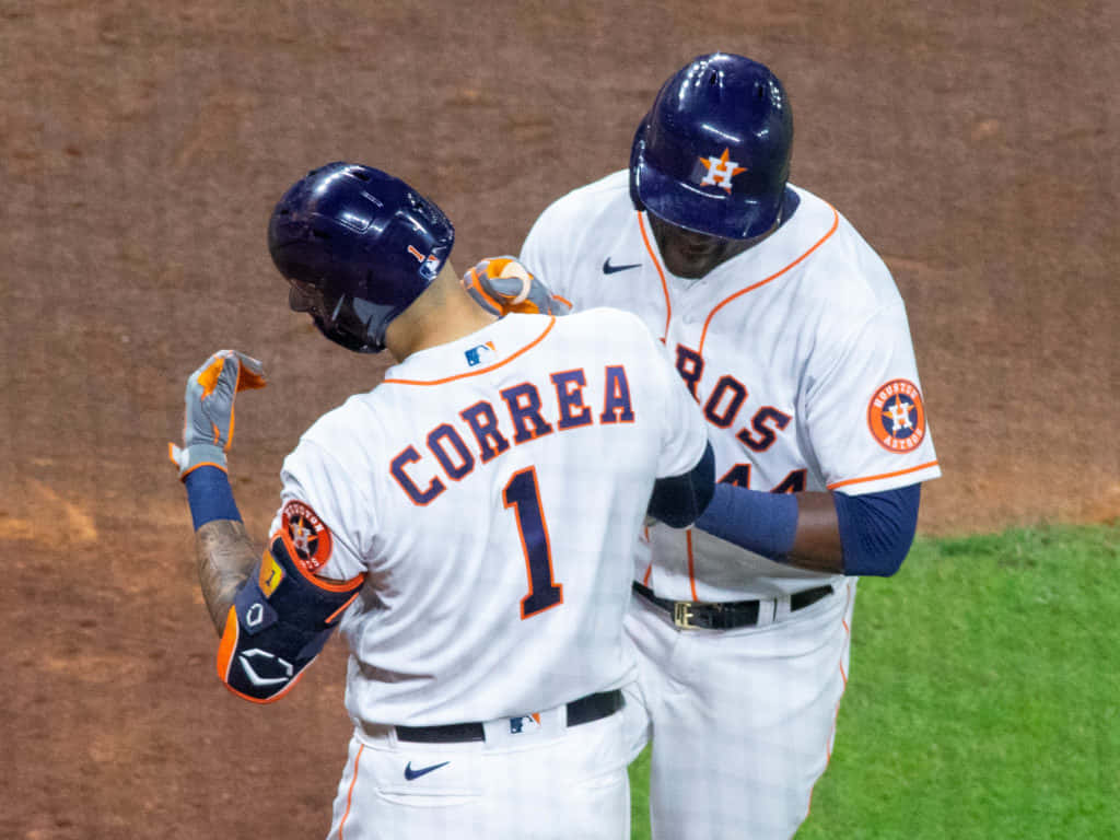 Astros Players Celebrating Wallpaper