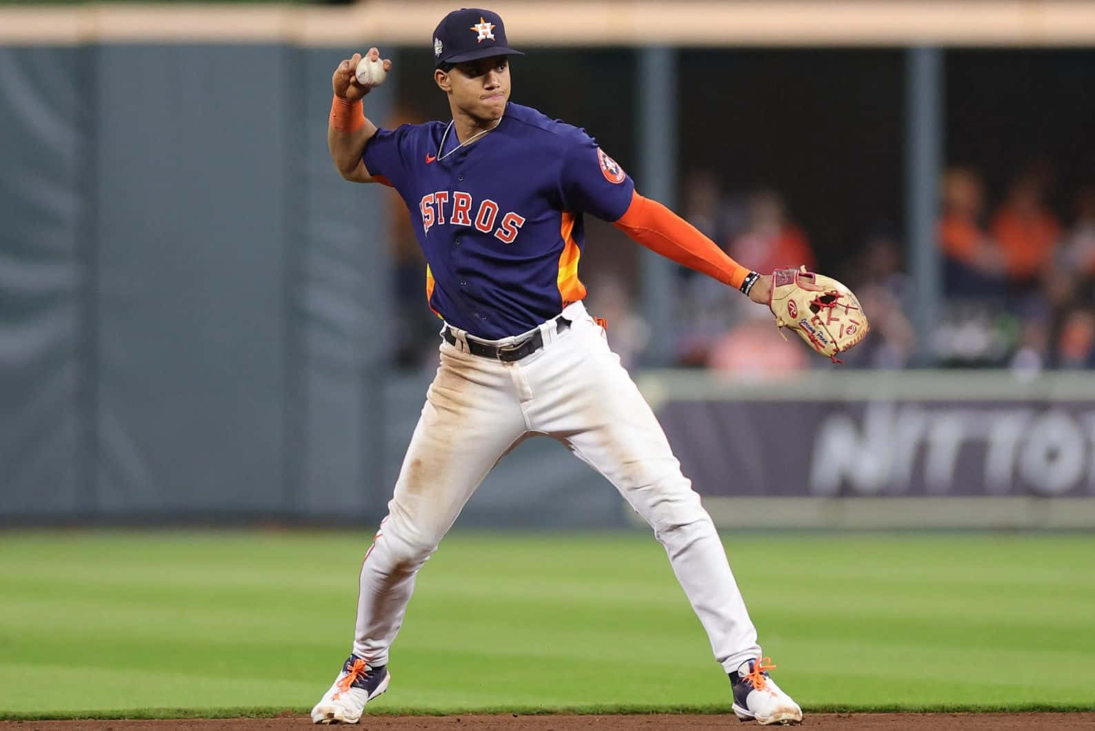 Astros Shortstop Action Shot Wallpaper