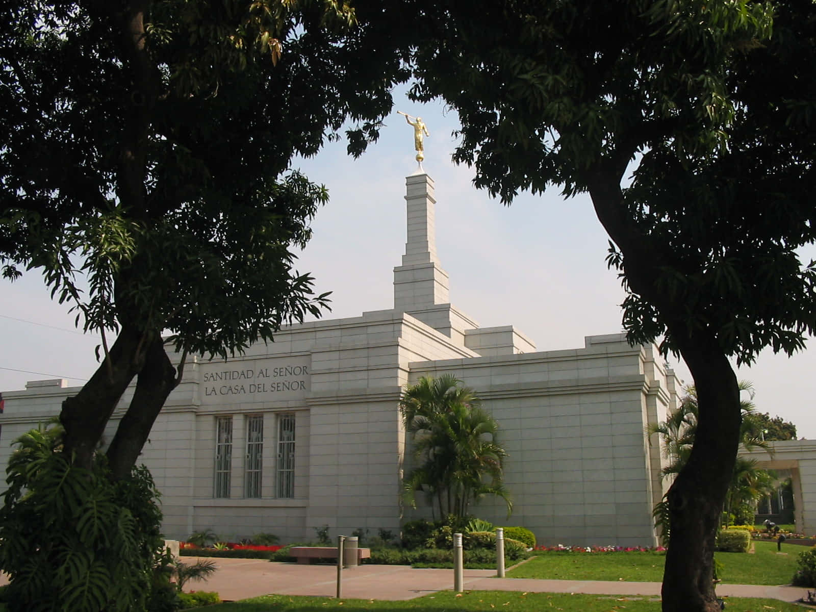 Asuncion Paraguay Temple Painted In White Wallpaper