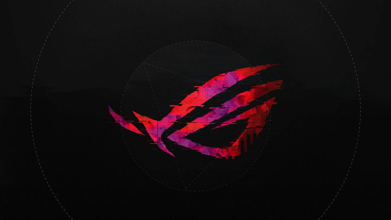 Asus Rog 4k Gaming Glitching Logo Wallpaper