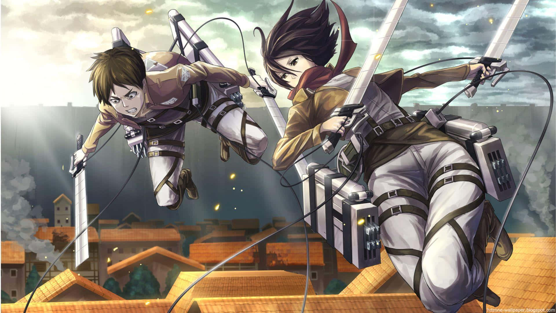 Attack On Titan Video Game In Action Wallpaper