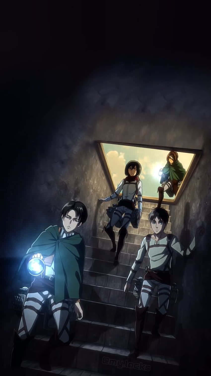 Attackon Titan Staircase Standoff Wallpaper