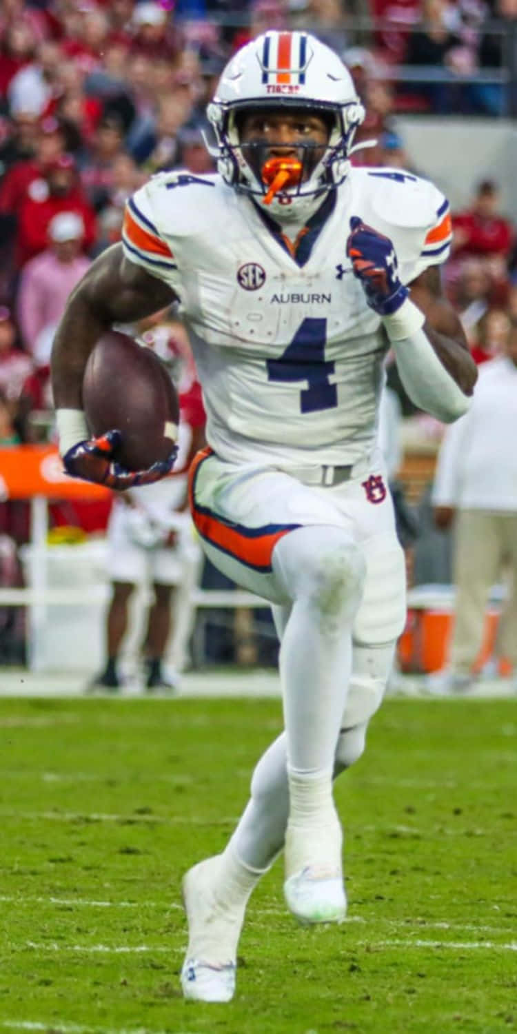 Auburn Football Player Action Shot Wallpaper