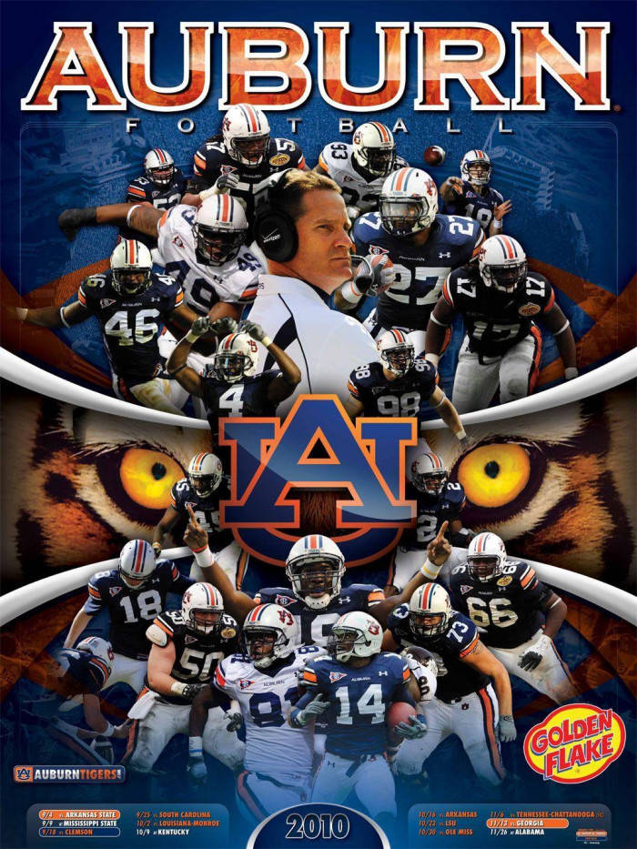 Auburn Football Tiger Eyes And Logo Wallpaper