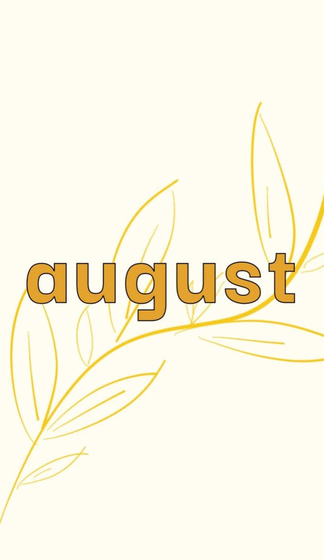 August Aesthetic Background Wallpaper