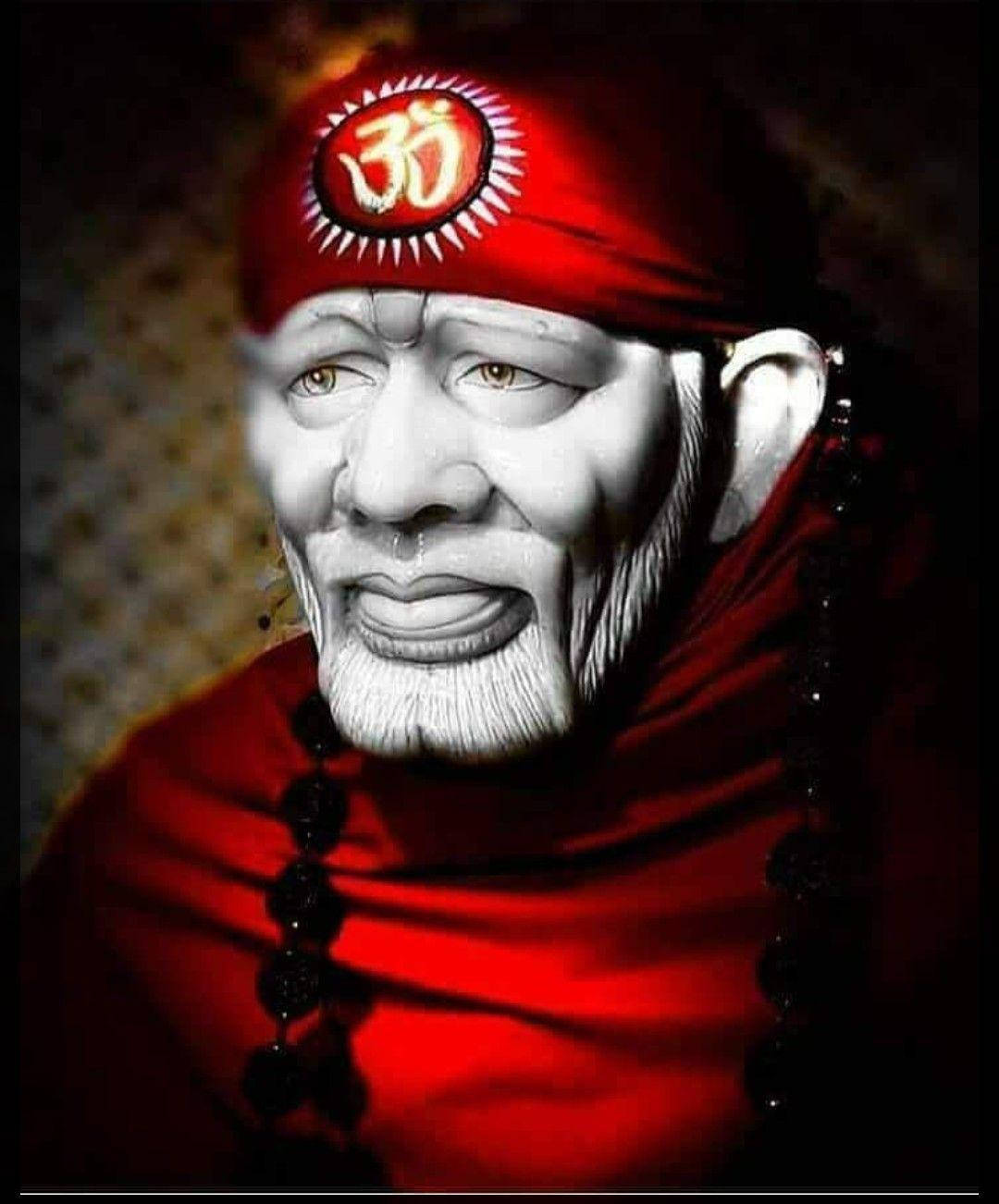 Aum Symbol Of Sai Baba Phone Wallpaper