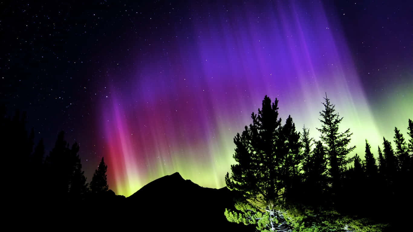 Aurora Australis Night Sky Wallpaper