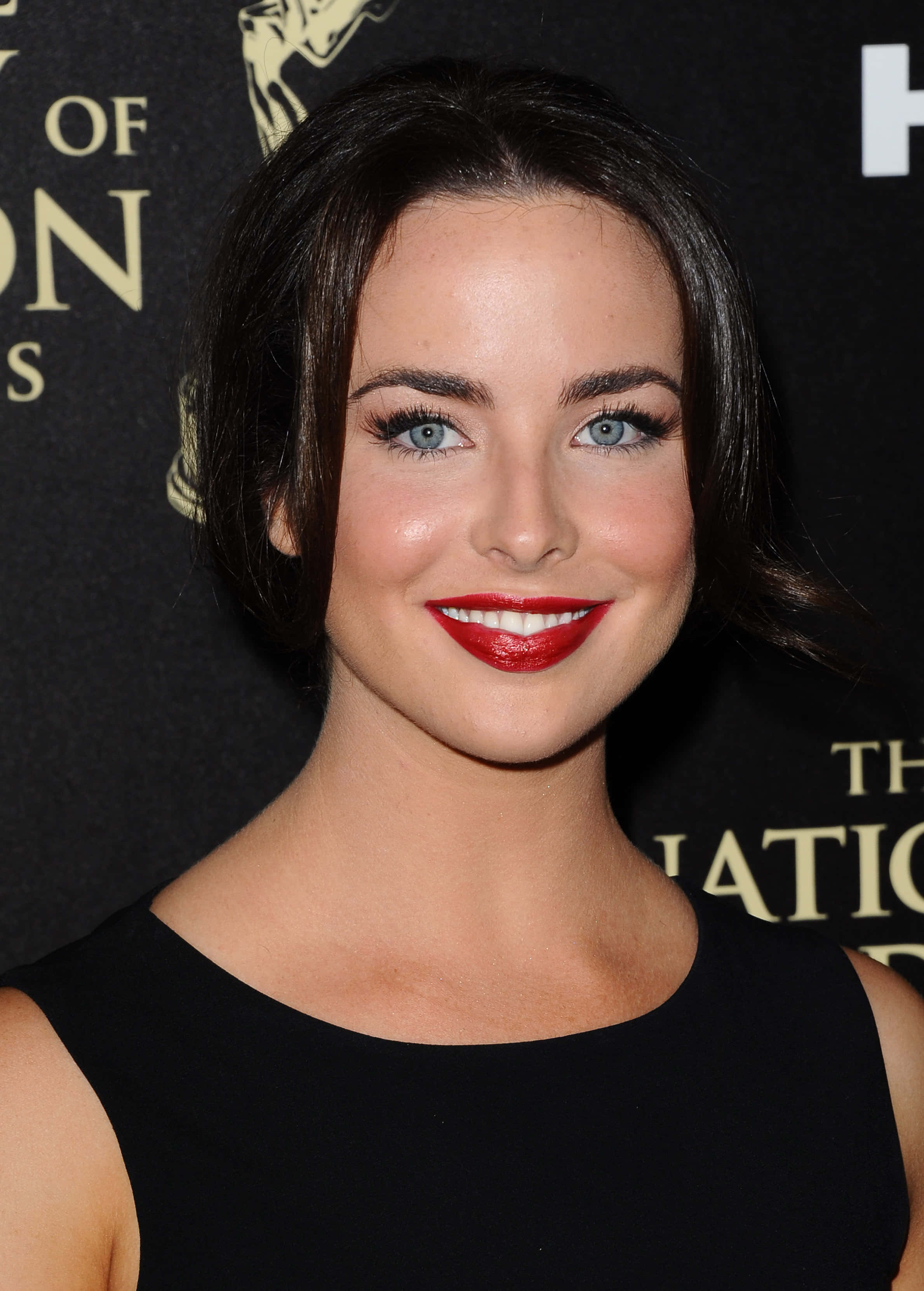 Australian Actress Ashleigh Brewer In Red Dress Wallpaper