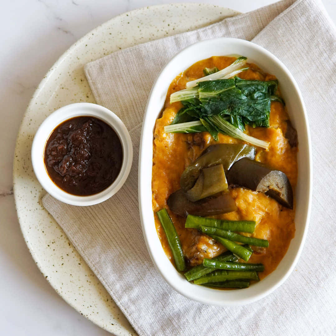 Authentic Filipino Kare-kare Stew With Shrimp Paste Wallpaper