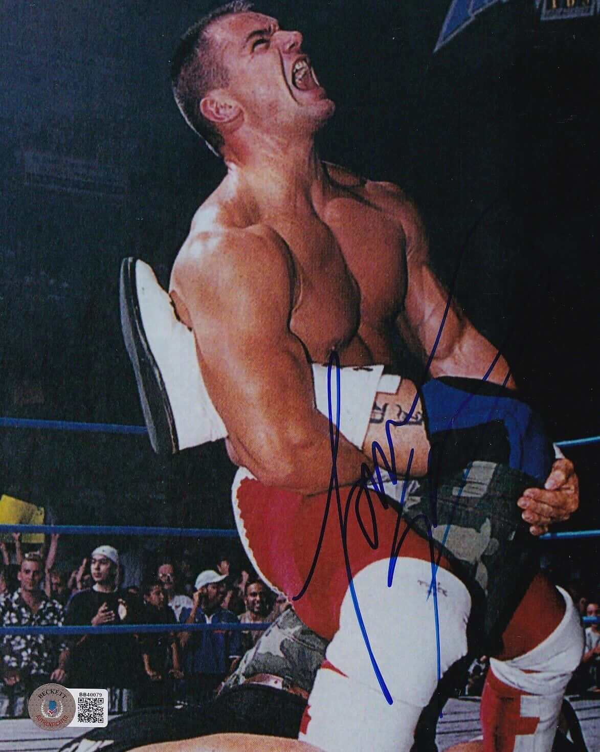 Autographed Lance Storm Image Against Boston Crab Wallpaper