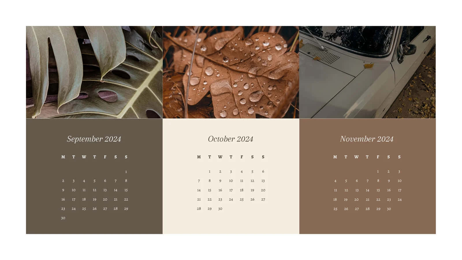 Autumn_2024_ Calendar_ Triptych Wallpaper