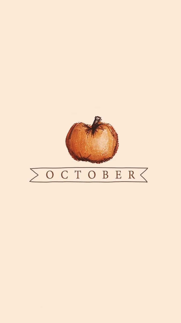 Autumn Is Here - Celebrate Hello October With A Pumpkin! Wallpaper