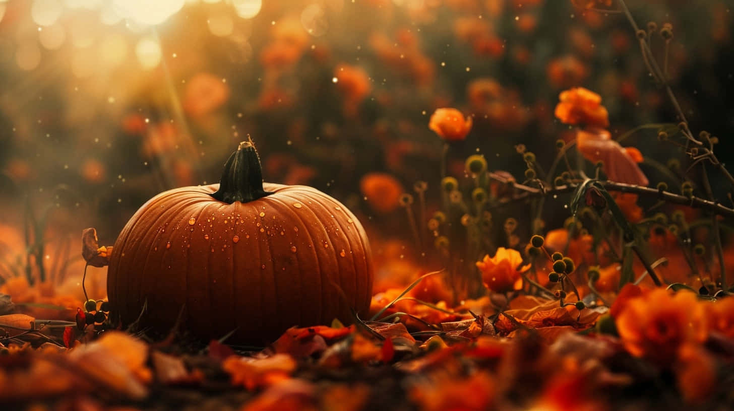 Autumn Pumpkin Glow.jpg Wallpaper