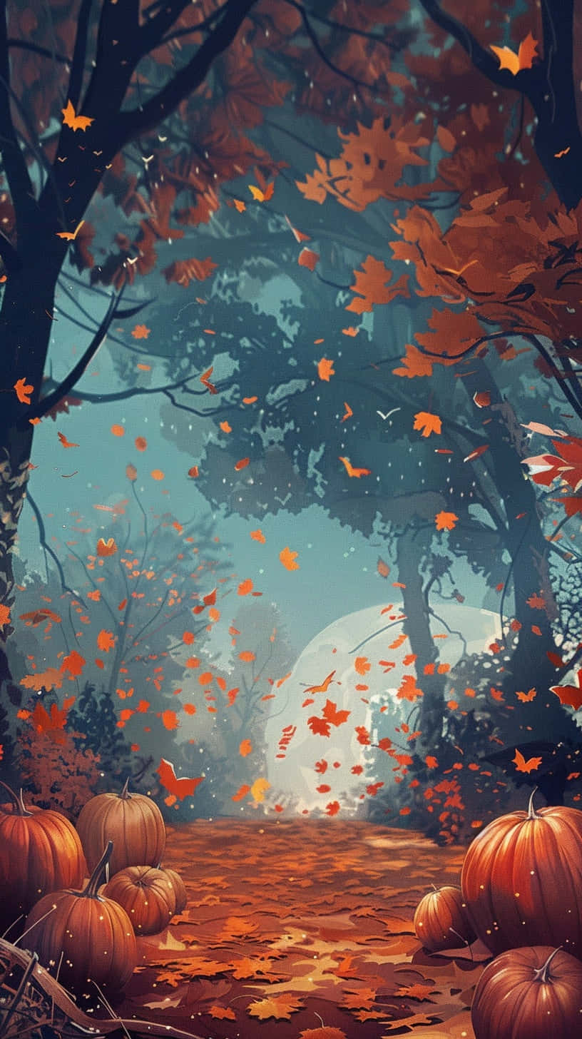 Autumn Pumpkin Pathway.jpg Wallpaper