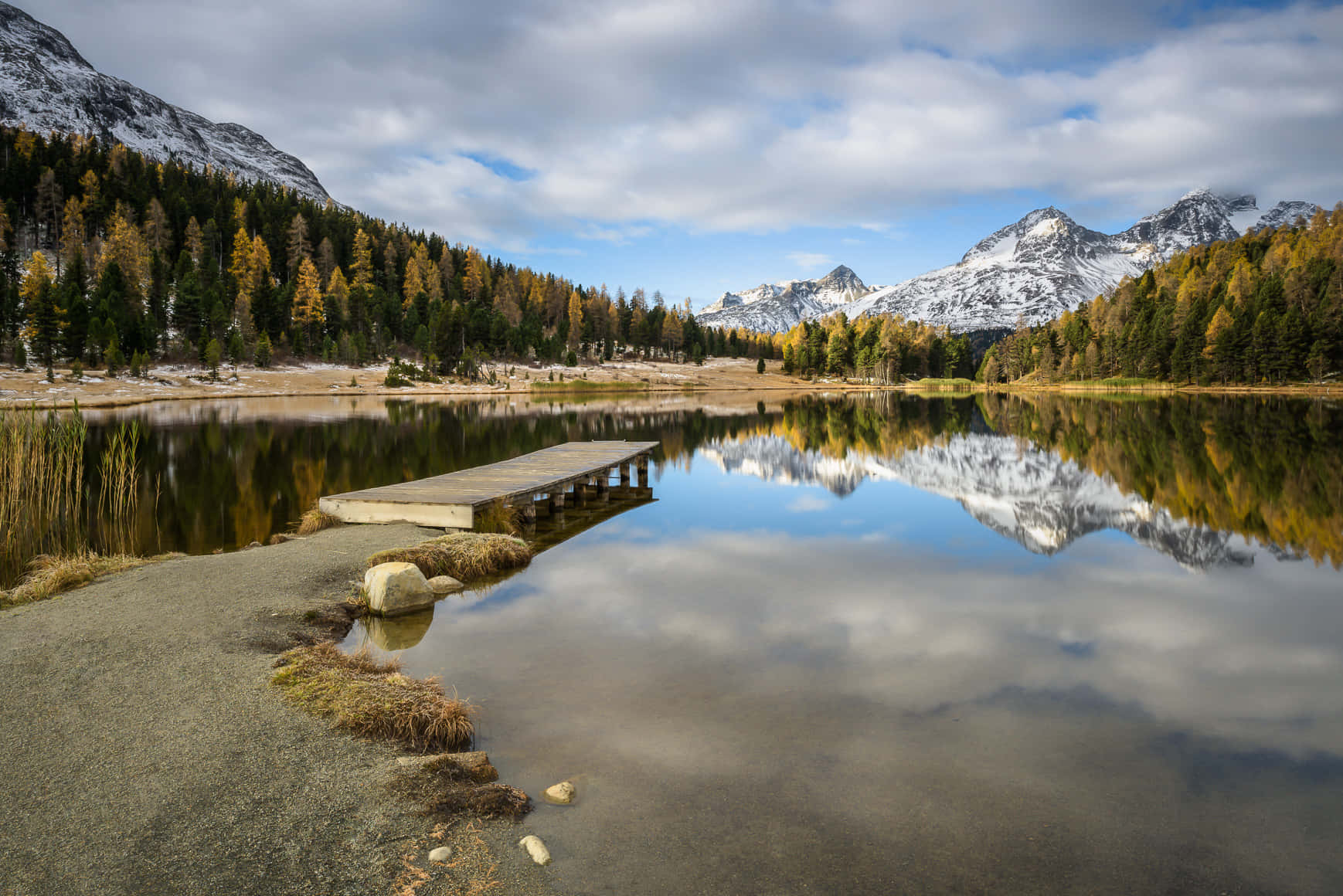 Autumnal_ Mountain_ Lake_ Reflections.jpg Wallpaper