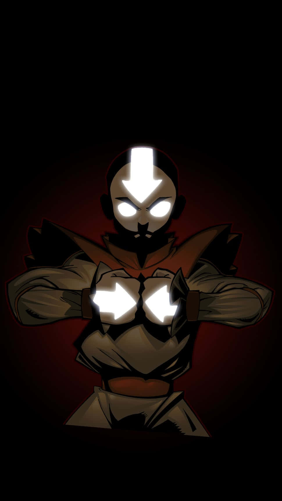 Avatar Aang Elemental Glow Wallpaper