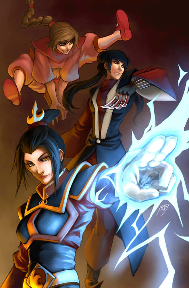 Avatar Last Airbender Female Characters Art Wallpaper