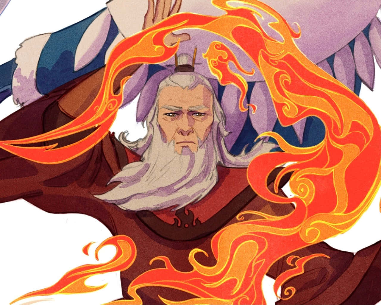 Avatar Roku Firebending Mastery Wallpaper