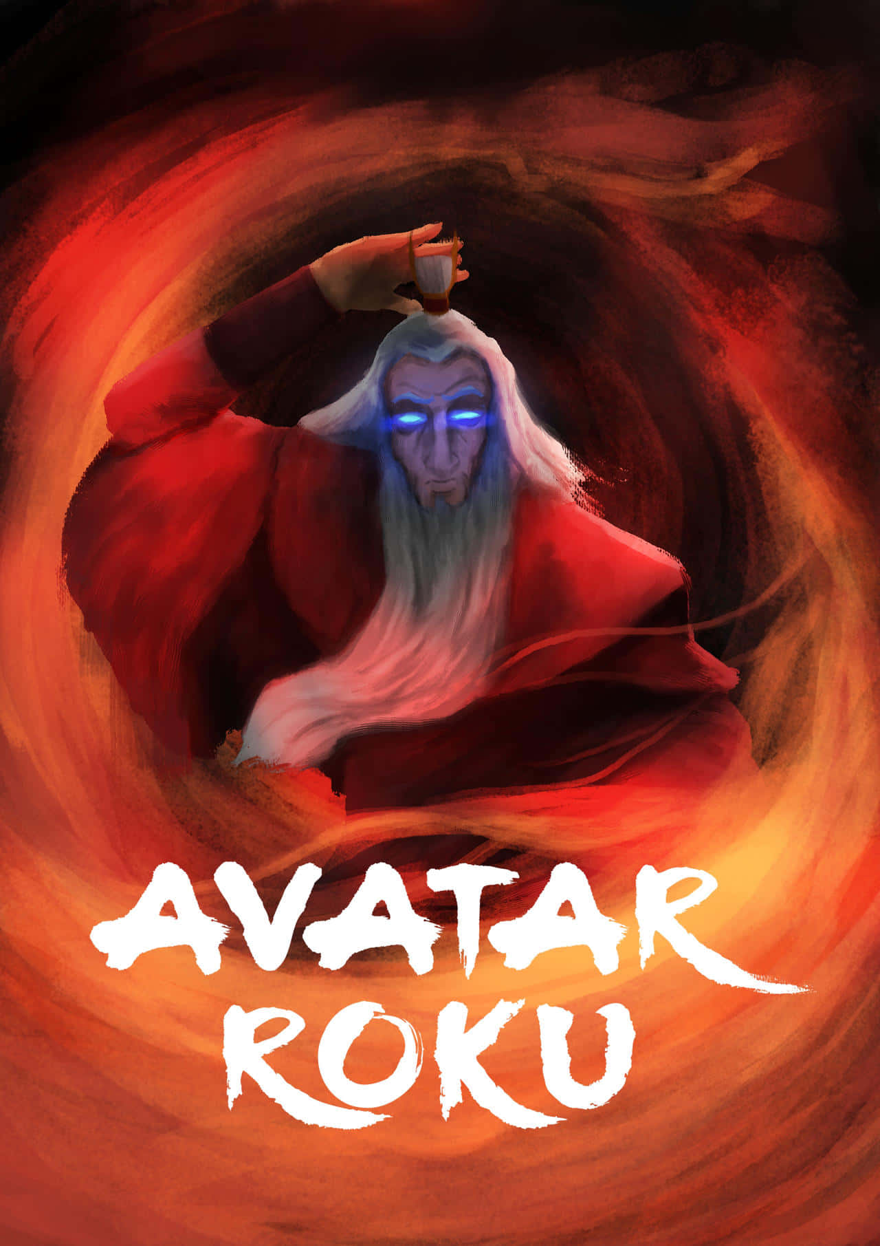 Avatar Roku Spiritual Portrait Wallpaper