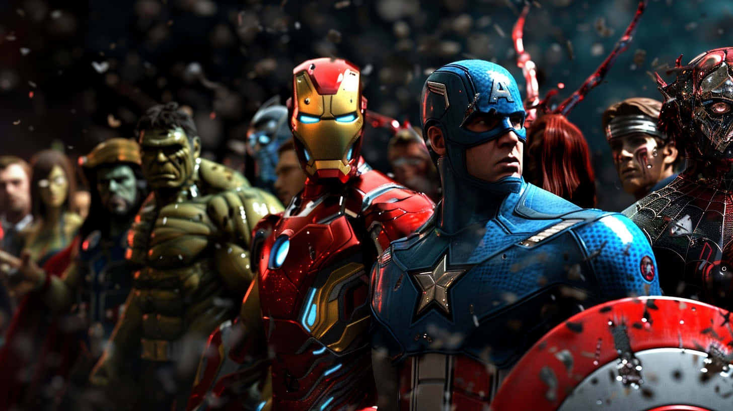 Avengers Assemble3 D Artwork Wallpaper