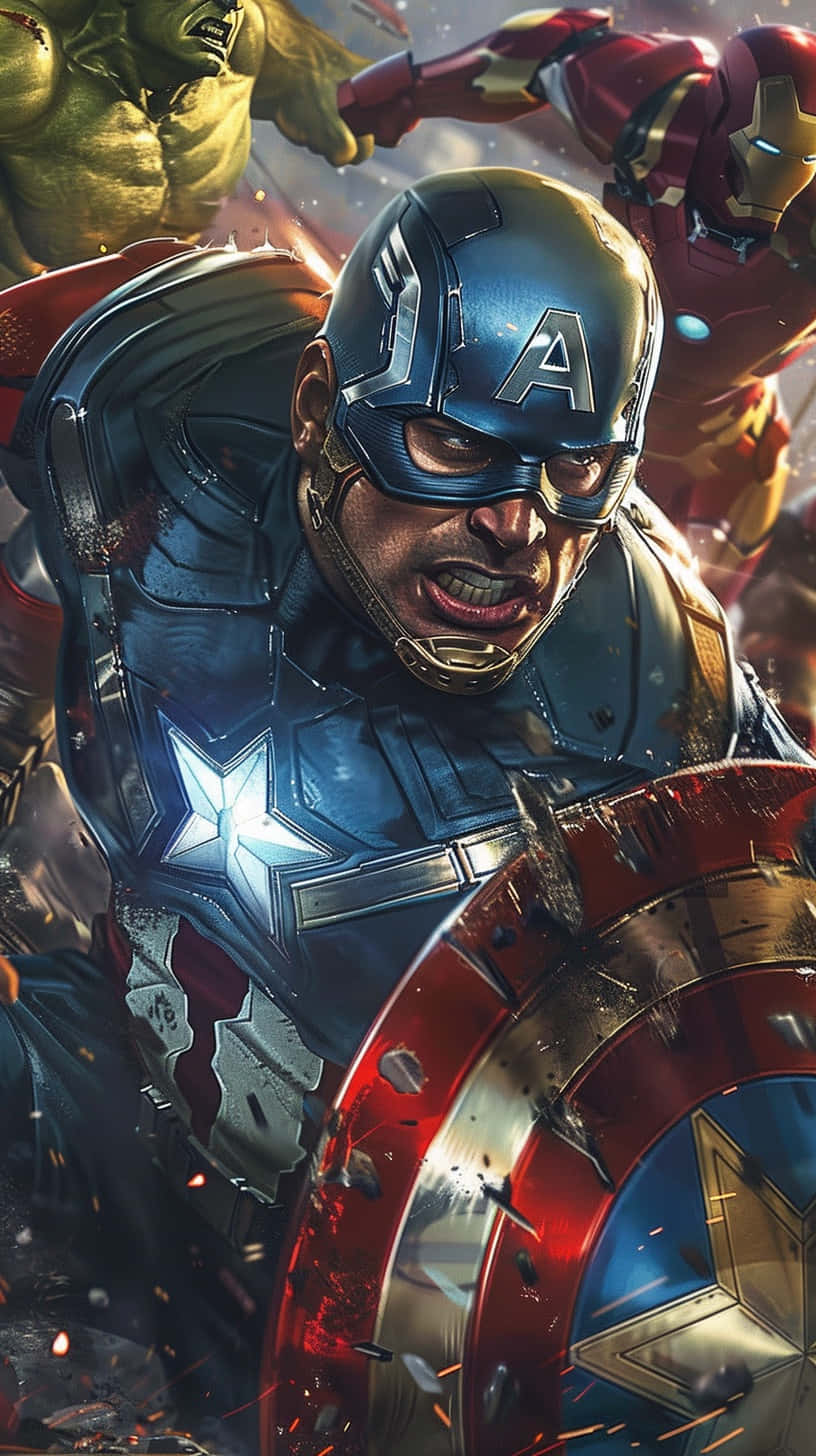 Avengers Battle Charge Wallpaper