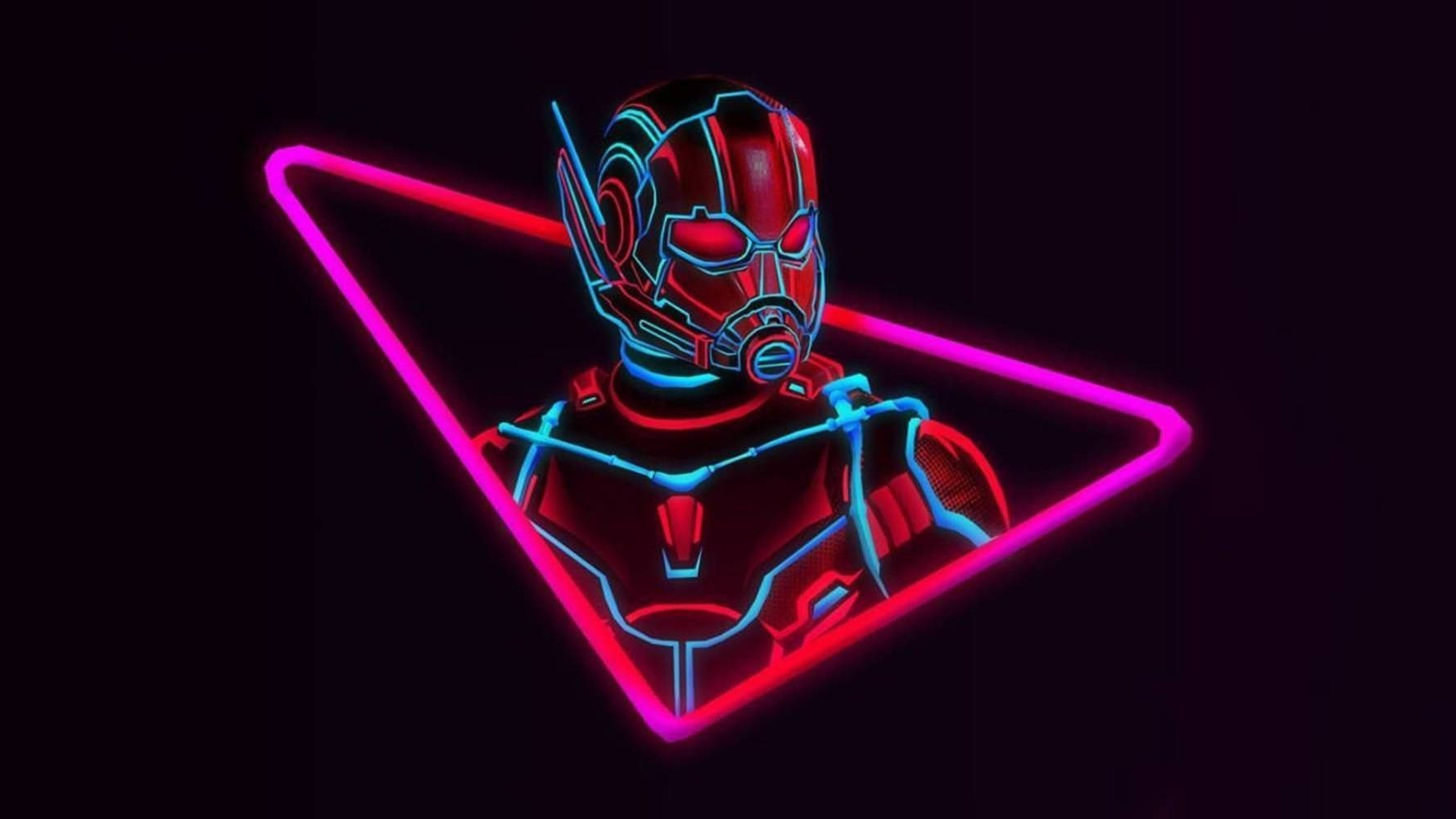 Avengers Neon Ant-man Desktop Wallpaper