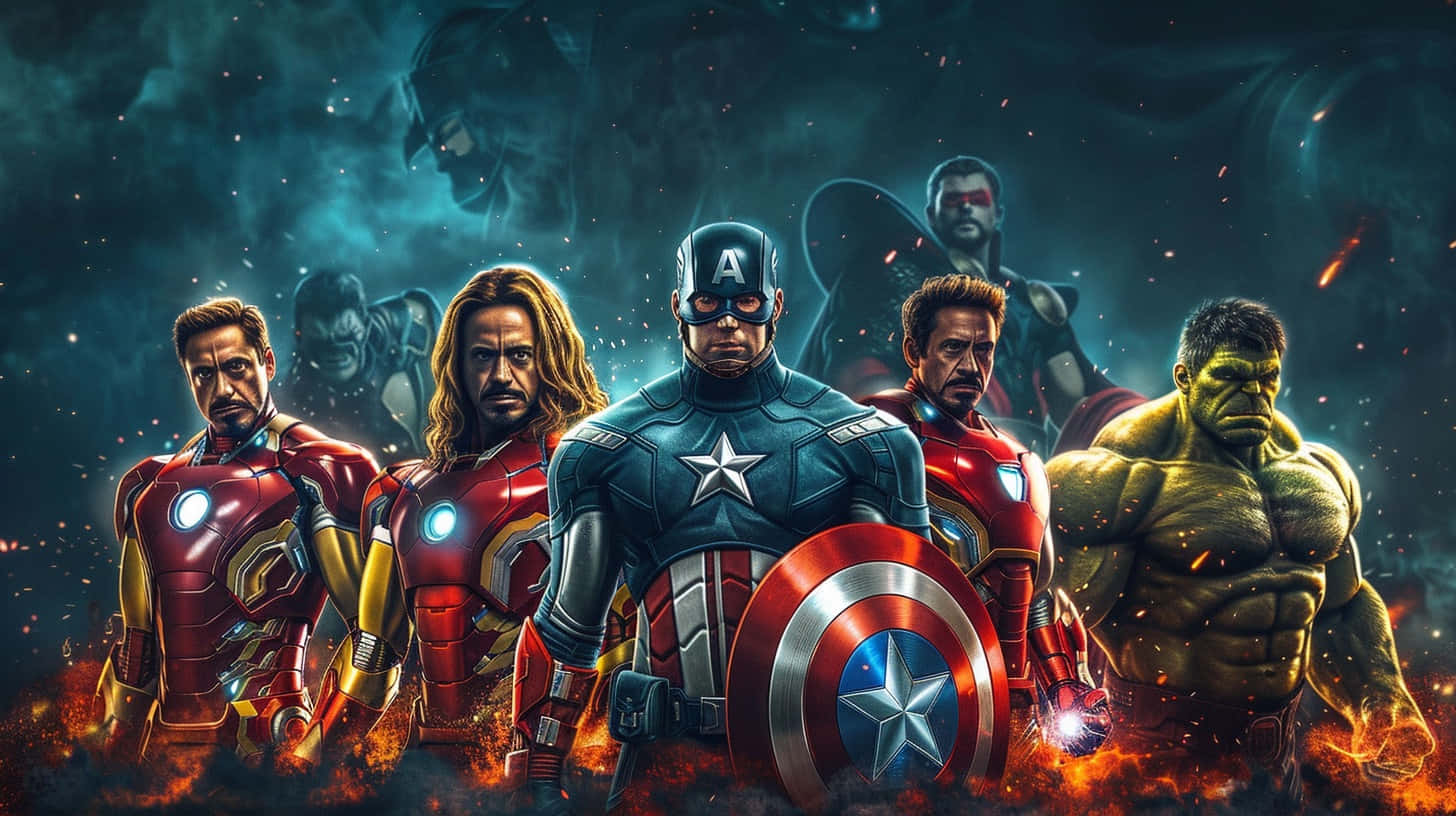 Avengers Team Ready For Battle Wallpaper