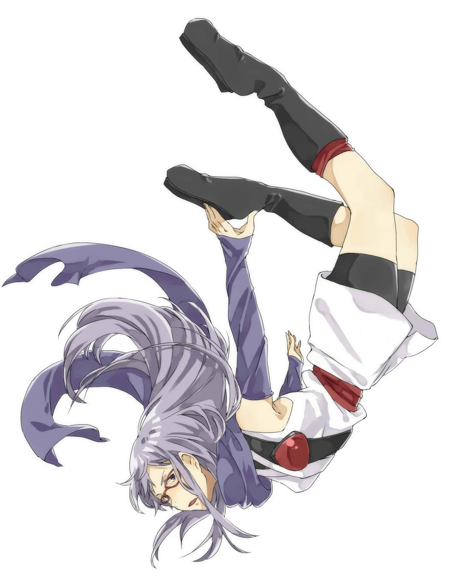 Ayame Sarutobi Acrobatic Pose Wallpaper