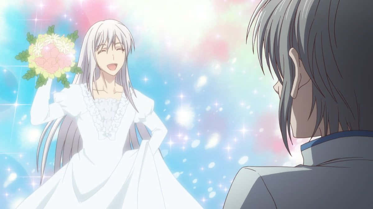 Ayame Sohma Bridal Gown Laughter Wallpaper