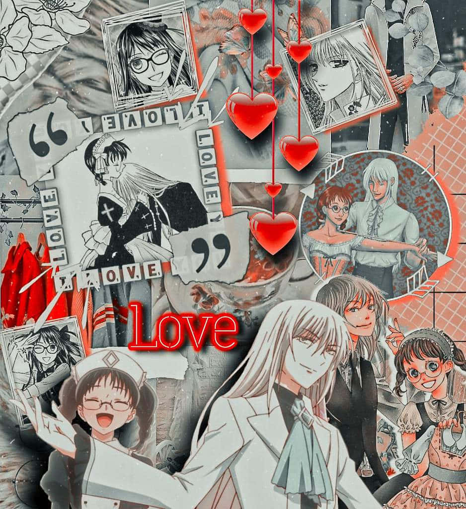 Ayame Sohma Love Collage Wallpaper