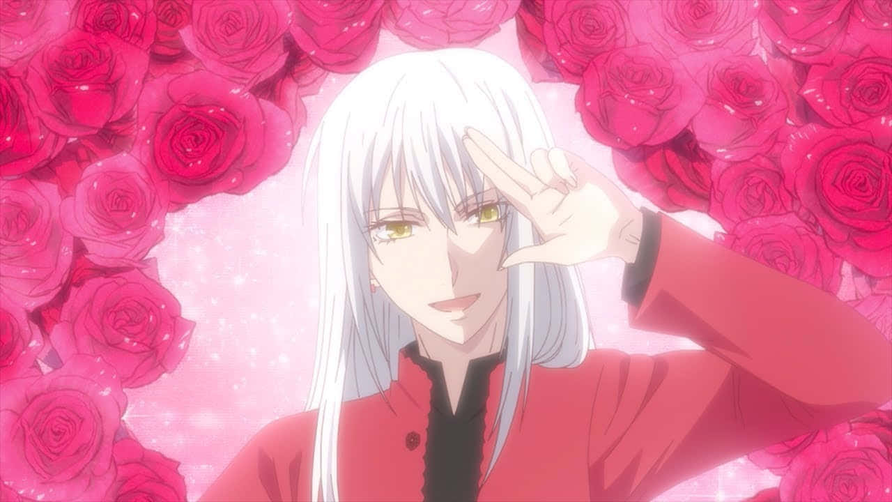 Ayame Sohma Rose Backdrop Anime Scene Wallpaper