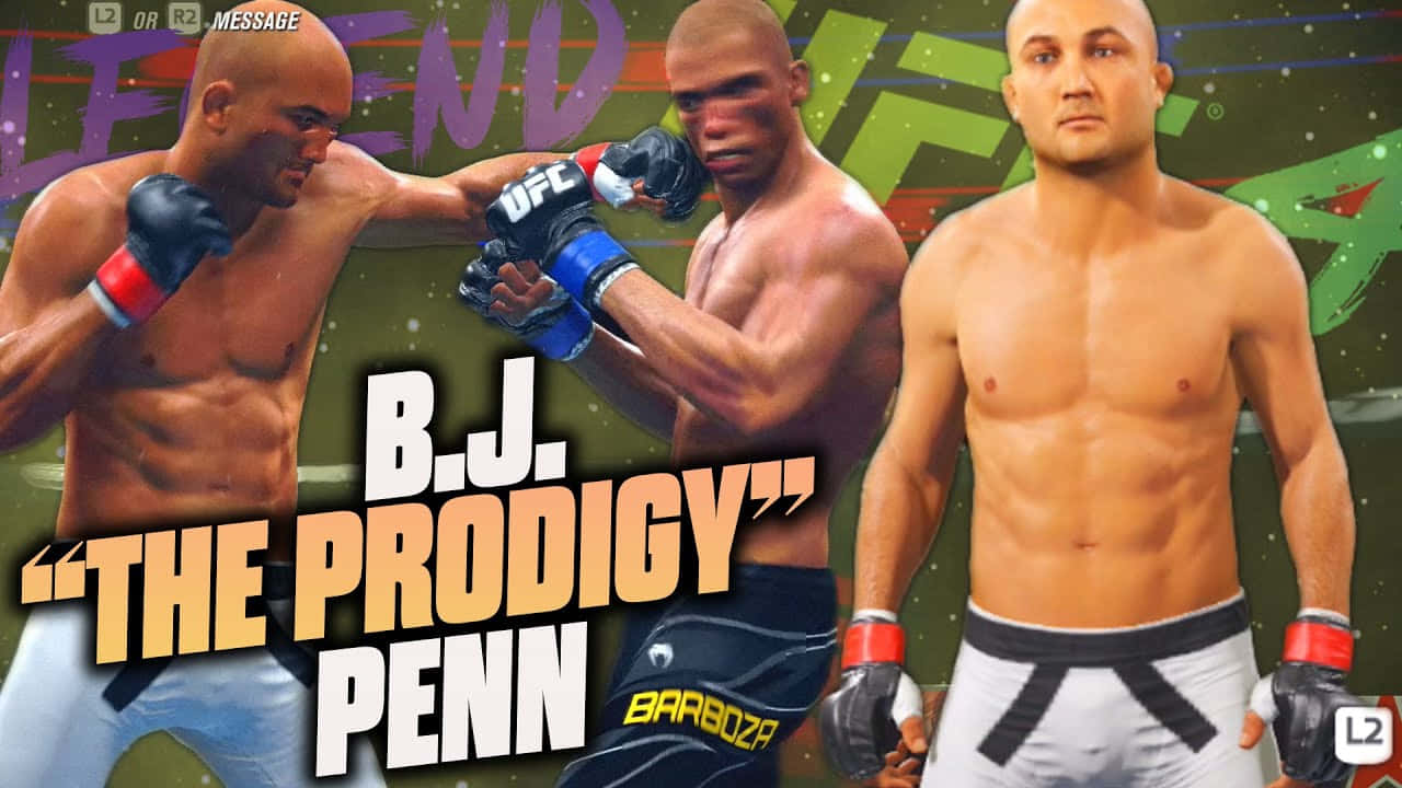 B.j. Penn 3d Ufc Poster Wallpaper