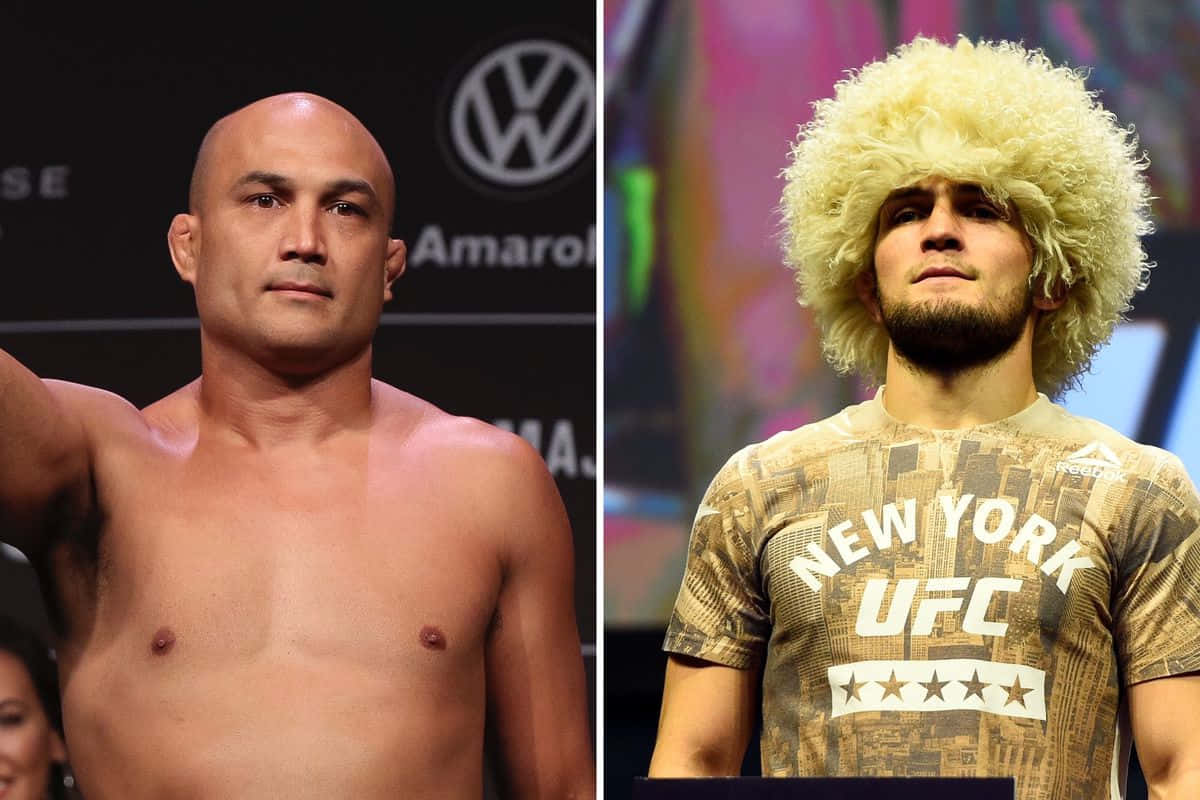 B.j. Penn And Khabib Nurmagomedov Wallpaper