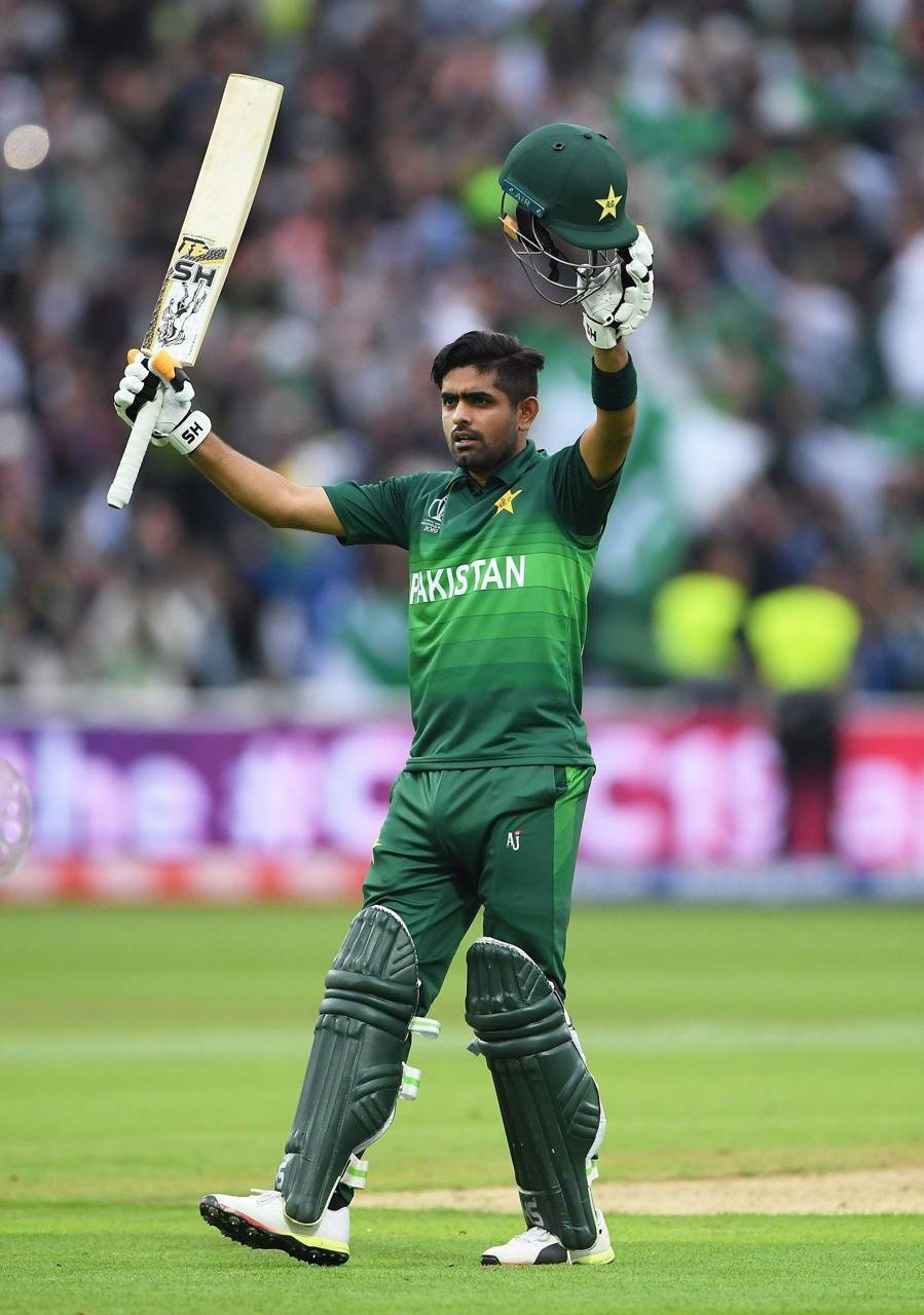 Babar Azam End Game Pose Wallpaper