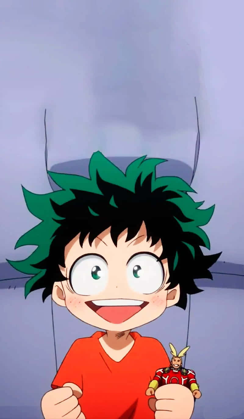 Baby Deku Bravely Facing A New Challenge. Wallpaper