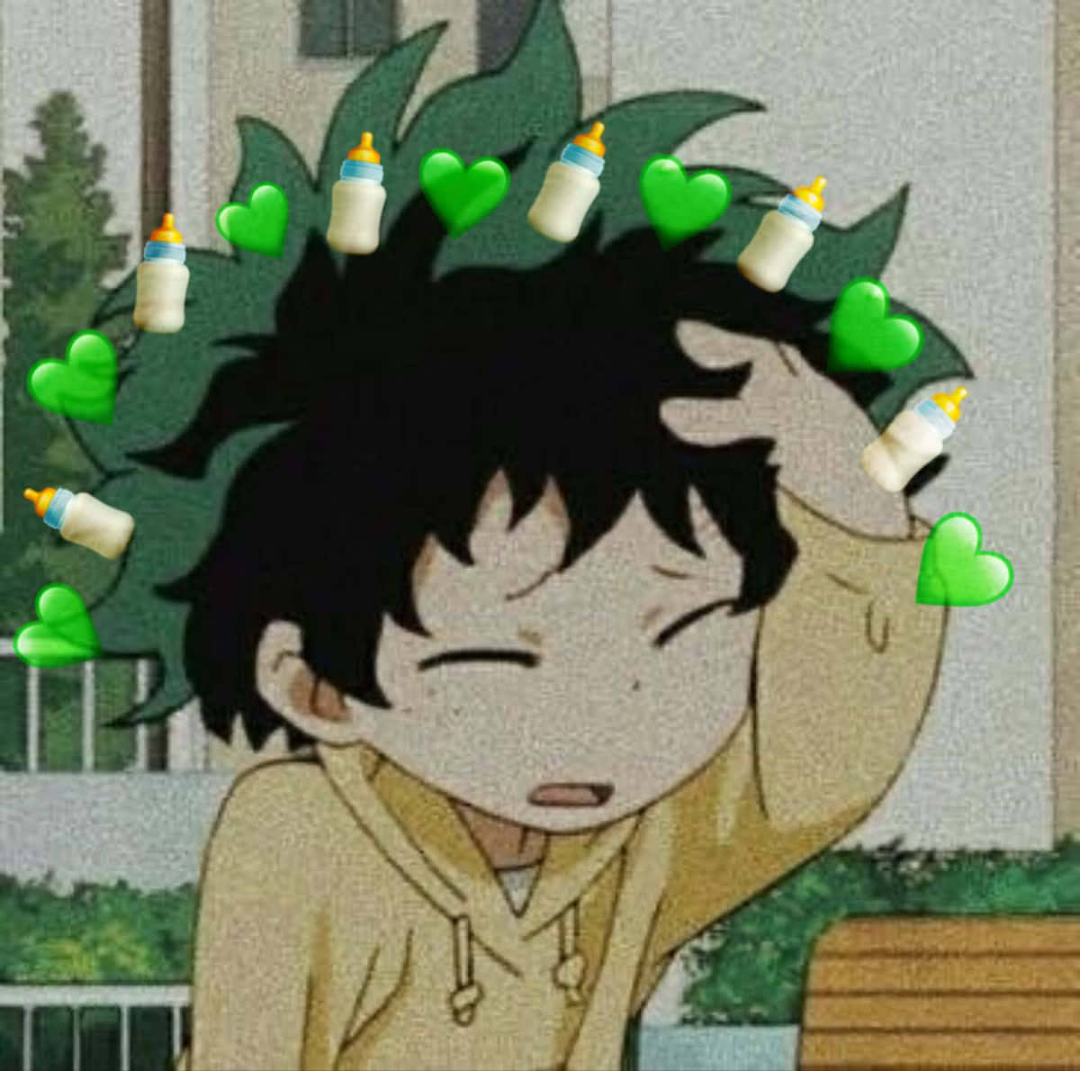 Baby Deku Dreaming Of Becoming A Hero Wallpaper