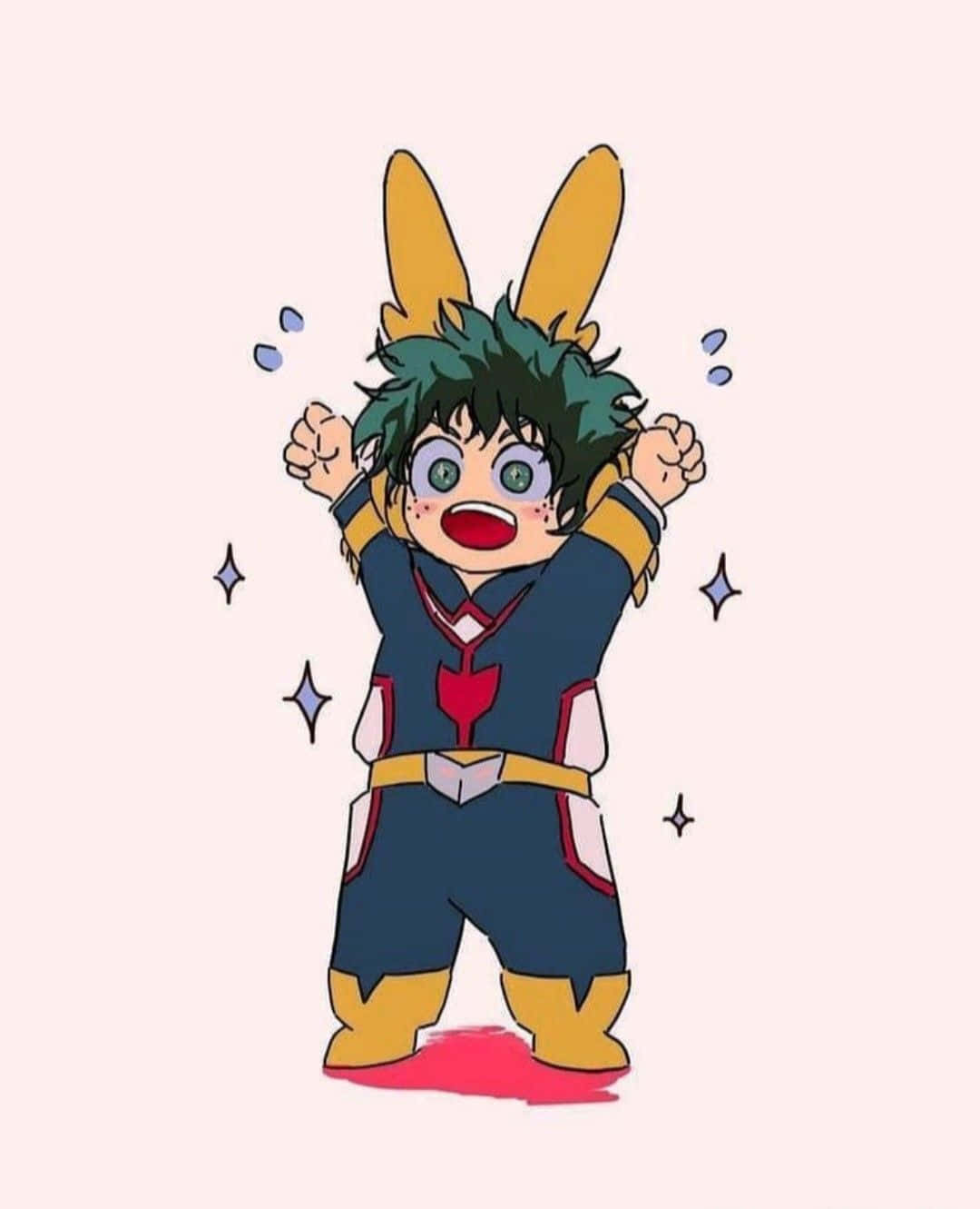 Baby Deku Taking A Break Wallpaper