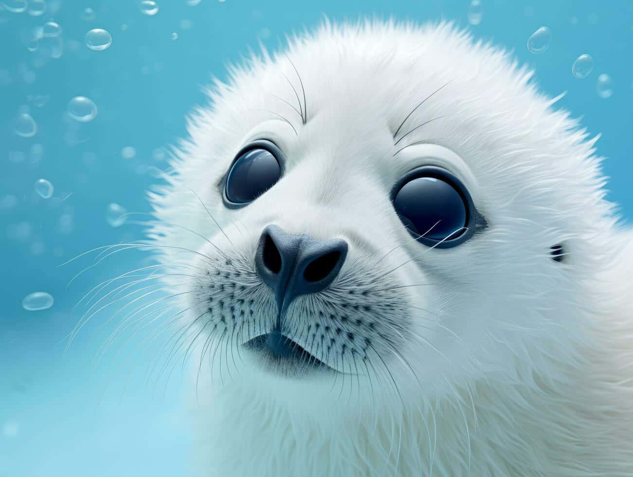 Baby Harp Seal Closeup Wallpaper