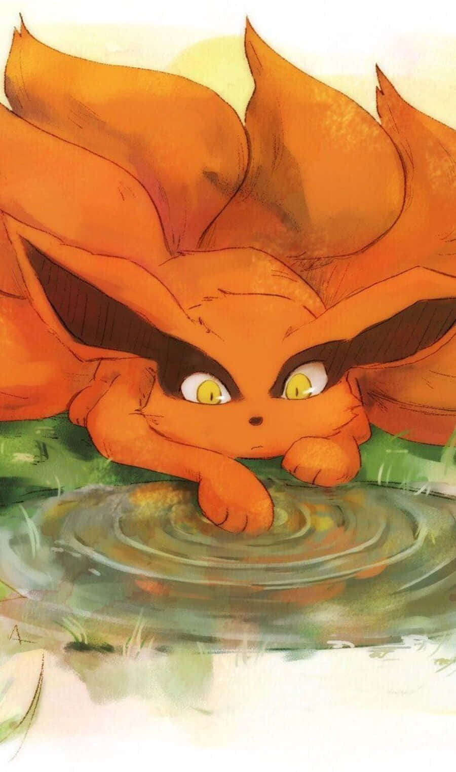 Baby Kurama, The Adorable Nine-tails Fox Wallpaper