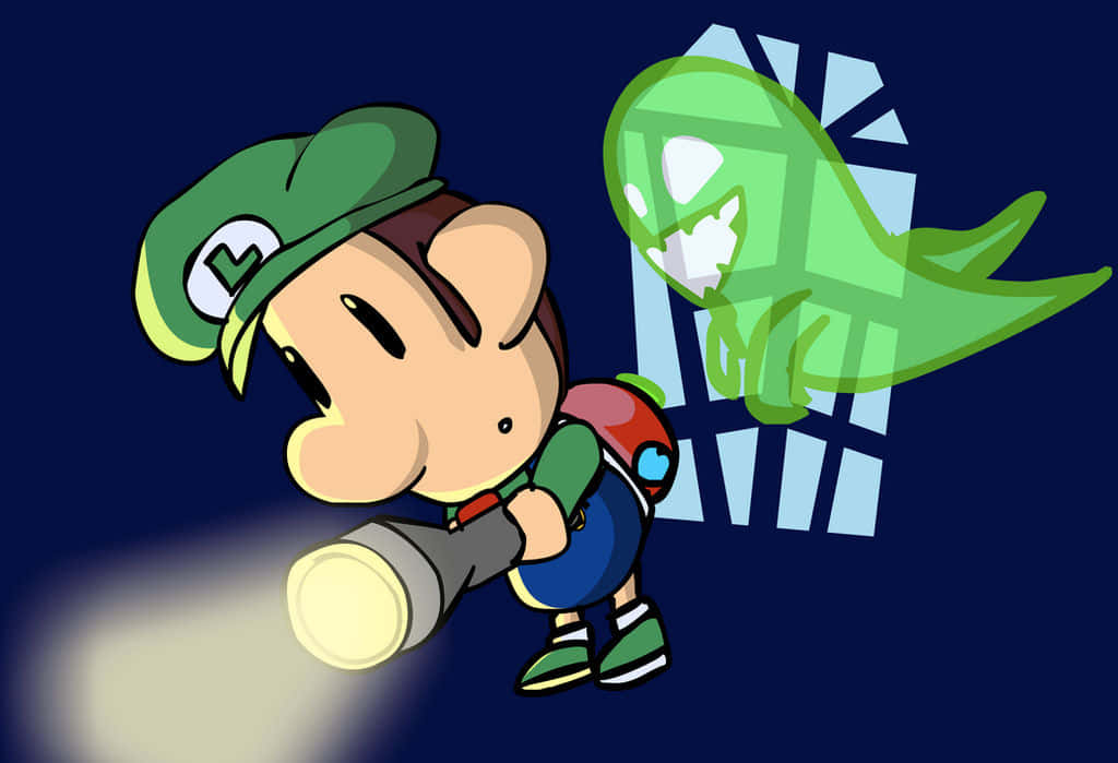 Baby Luigi Ghost Hunting Wallpaper