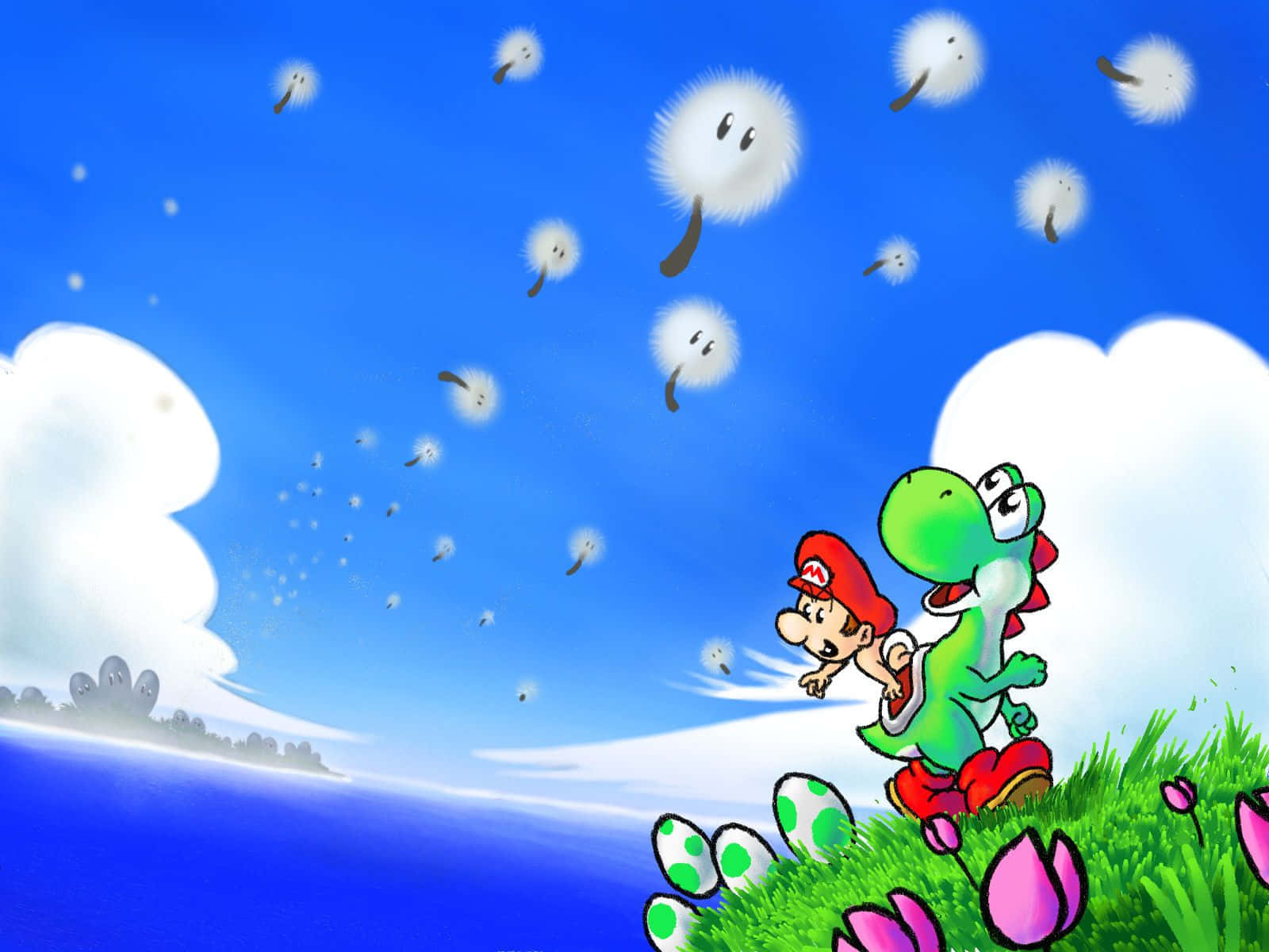 Baby_ Mario_and_ Yoshi_ Adventure Wallpaper