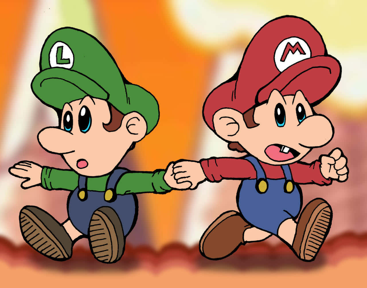 Baby Marioand Luigi Adventure Wallpaper