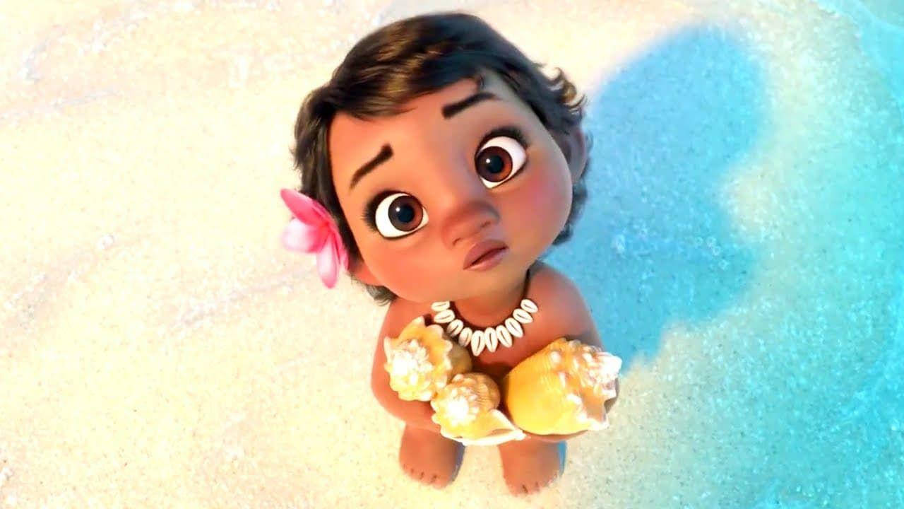 Baby Moana Looking Up Wallpaper