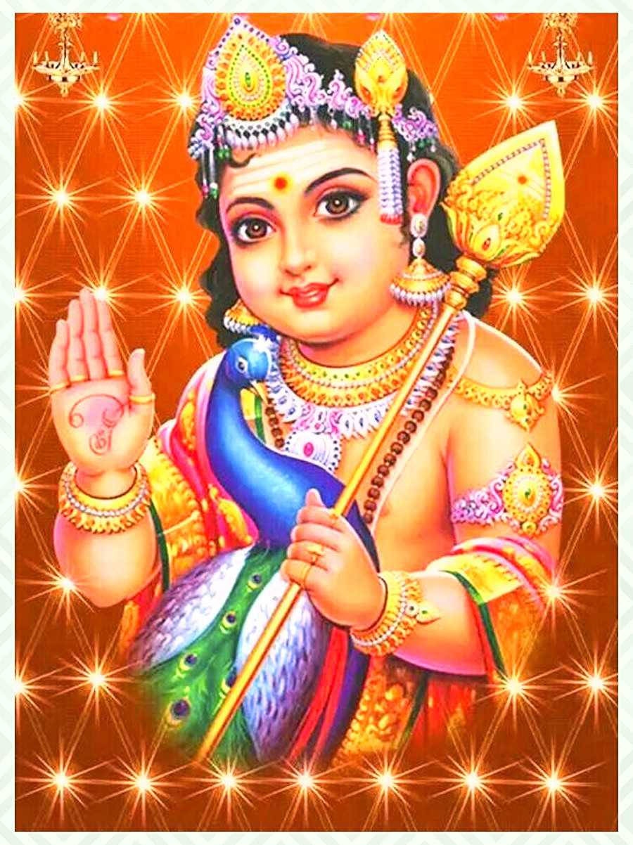 Baby Murugan With Golden Ornaments Wallpaper