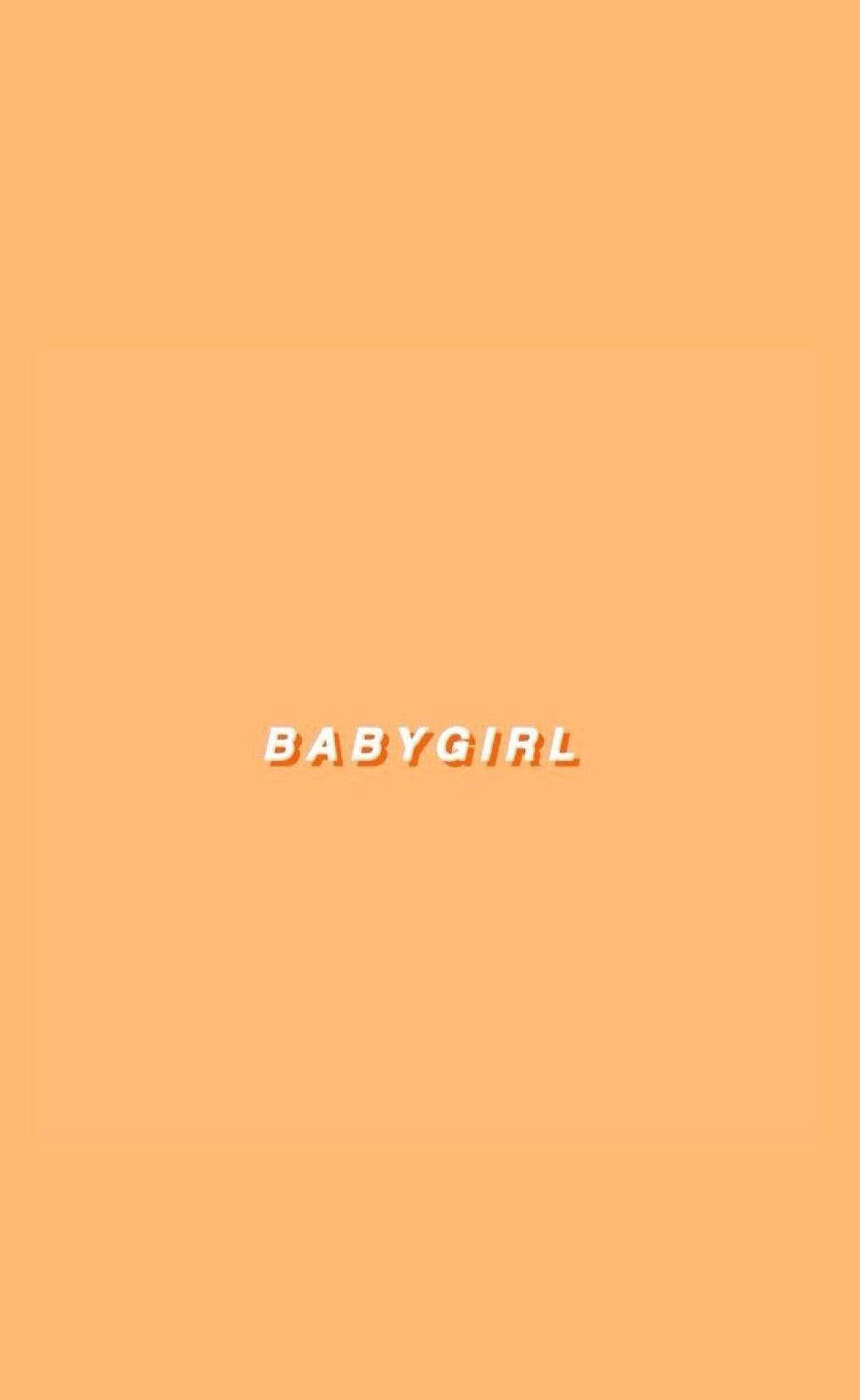 Babygirl Aesthetic Beige Wallpaper