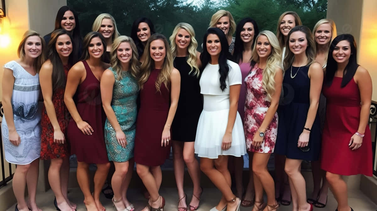 Bachelorette Contestants Group Photo Wallpaper