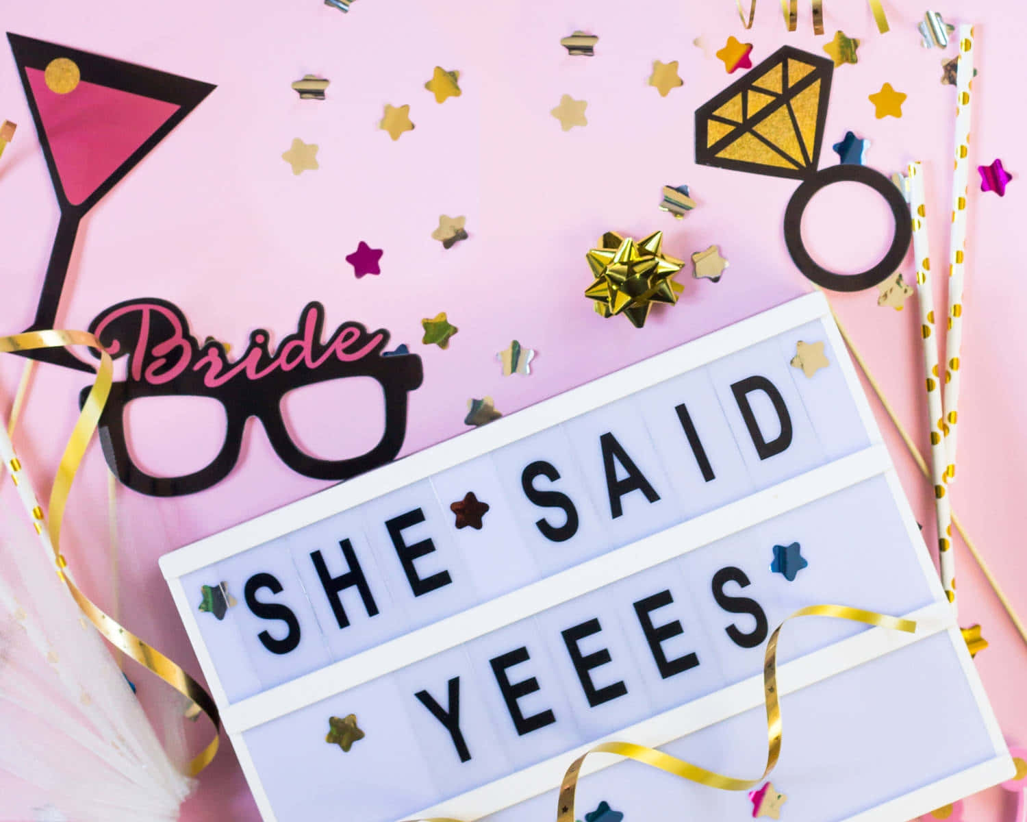 Bachelorette Party Celebration Props Wallpaper